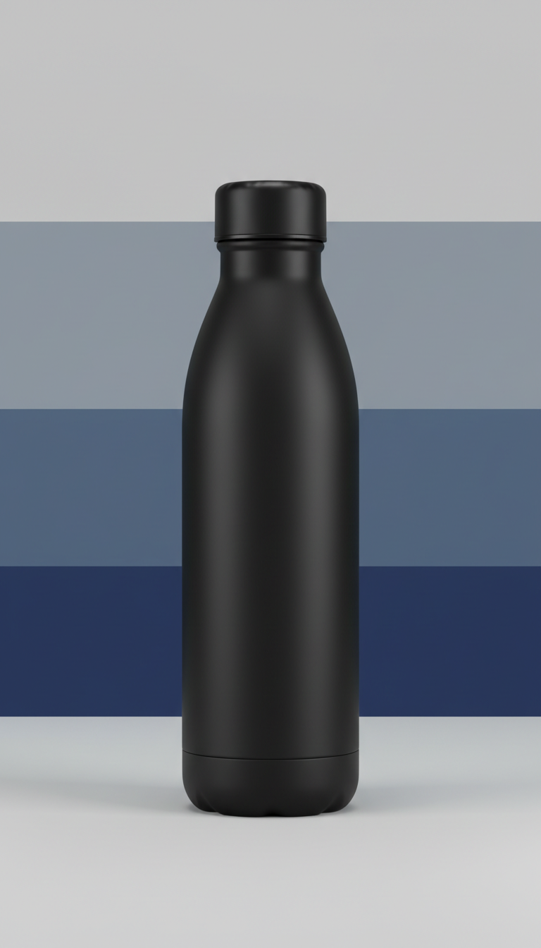 Obsidian matte insulated water bottle