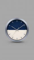 Silver Mist minimalist analog wall clock