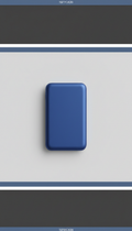 Electric Blue slimline portable power bank