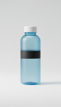 Frosted Blue Glass Travel Bottle