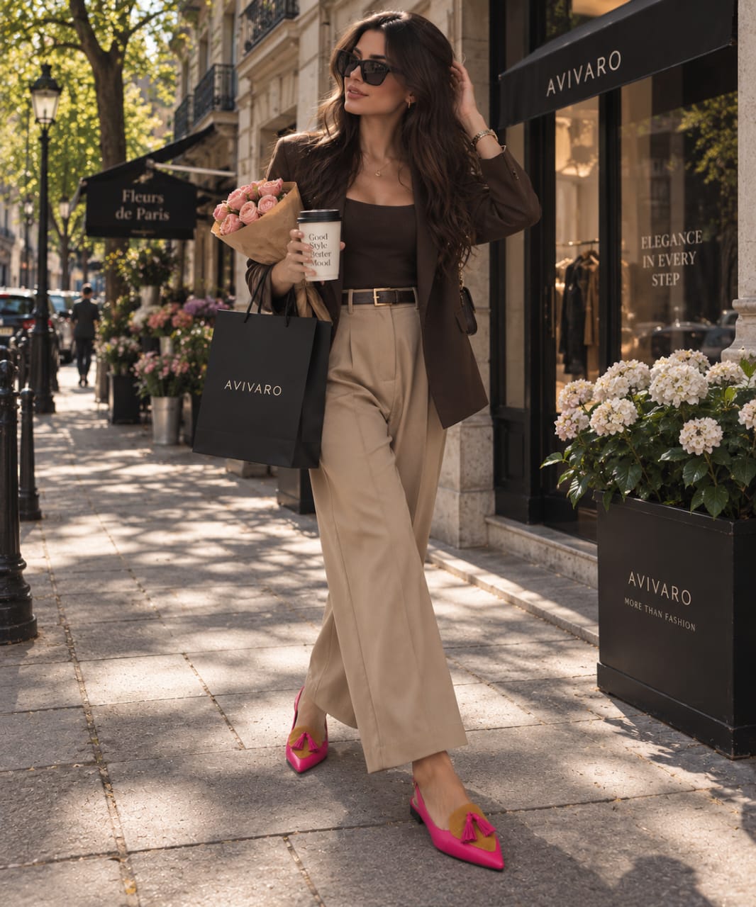 Color Matching Slingback Sandals